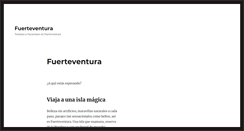 Desktop Screenshot of gofuerteventura.com